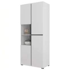 Vetrina 80x184h cm 4 ante bianco opaco Lolla