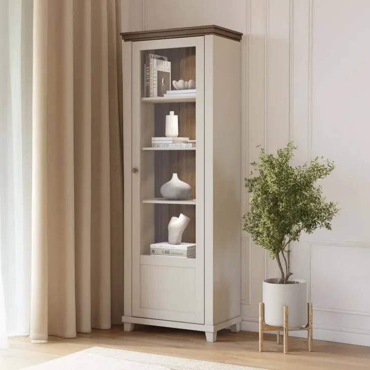 Vetrinetta 71x200h cm 1 anta apertura a sinistra beige Texel