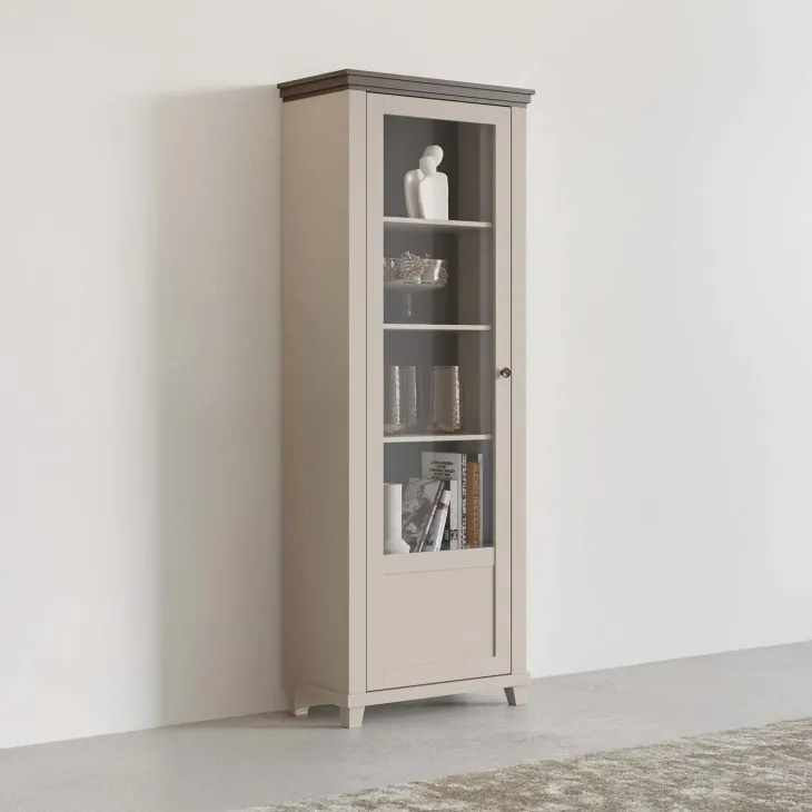 Vetrinetta 71x200h cm 1 anta apertura a destra beige Texel