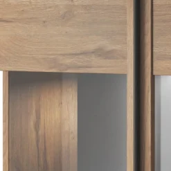 Vetrinetta 60x204h cm 1 anta soggiorno moderna rovere nero Maiorca