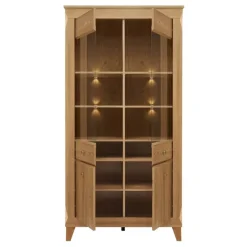 Vetrinetta 102x202h cm 4 ante rovere scuro Lucca